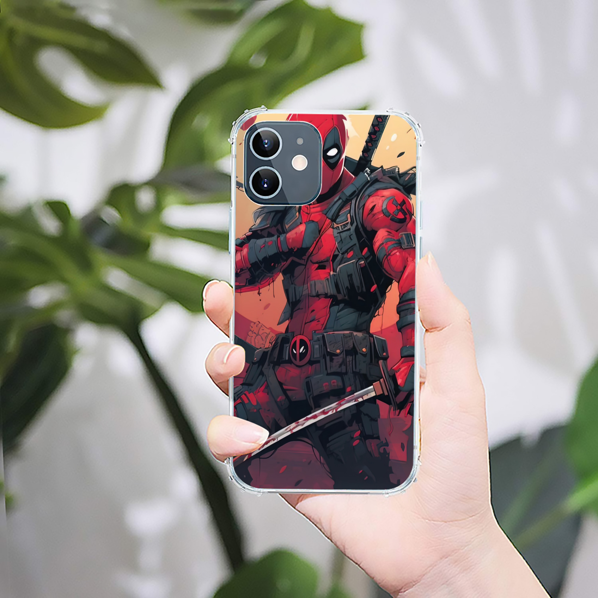 （画像用） Deadpool デッドプール 【iPhone 12シリーズ対応】透明スマホケース（クリアソフトケース）